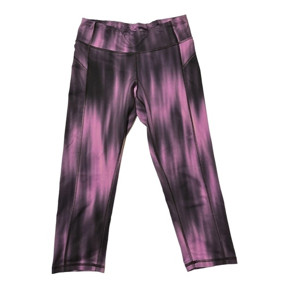𝅺CHAMPION C9 Duodry Capri legging, tie dye purple. - Picture 1 of 8